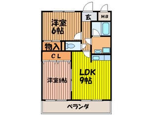 ファミーユ２の物件間取画像